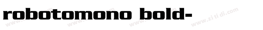 robotomono bold字体转换
